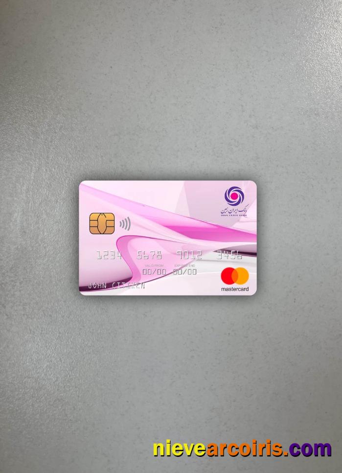 Iran Zamin Bank mastercard photolook